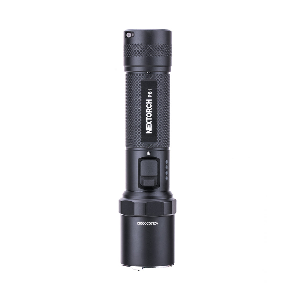 Nextorch P81 Rechargeable Torch Super Bright, Glass Breaker, Battery Indicator, Turbo Mode