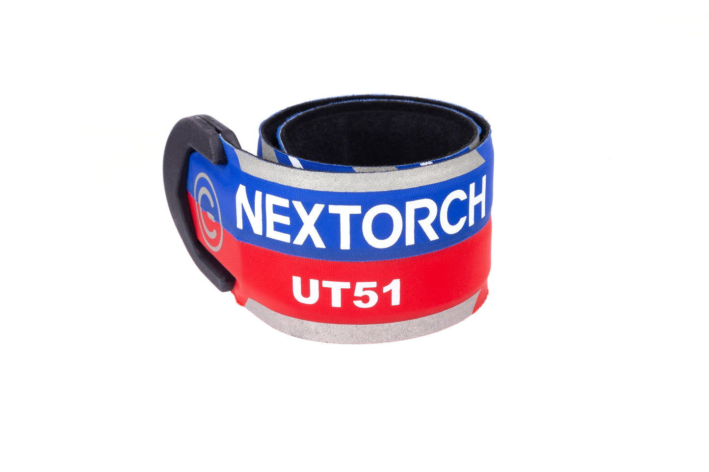 NEXTORCH UT51 Red-Blue Flashing Safety Slap Bracelet – Rechargeable, USB-C Charging, Waterproof image 1