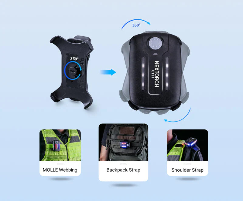 Nextorch Compact Rechargeable Emergency Light, Magnetic Base, Touch Sensor