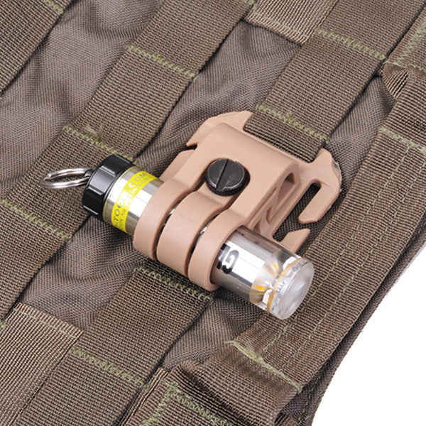 Nextorch GTKBLACK Glo Toob Tactical Kit Holder Molle / PALs + Velcro for GT-AAA and Pro Series
