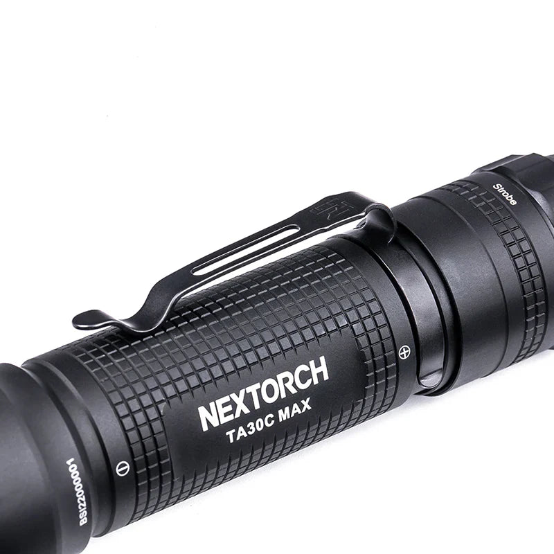 Nextorch TA30CMAX Rechargeable Torch Ultra Bright, Strobe & Metal Tail Switch