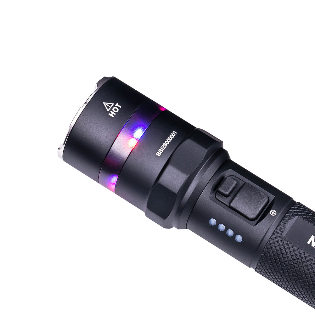 Nextorch P84 Rechargeable Torch, Glass Breaker, Battery Indicator, Turbo Mode, Emergency Signal