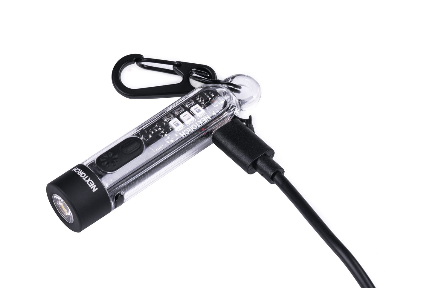 Nextorch E52D High‑Output EDC Flashlight | 3,700 Lumens, USB‑C Rechargeable + K40 Compact Keychain Torch Rechargeable, Pocket/Cap Clip