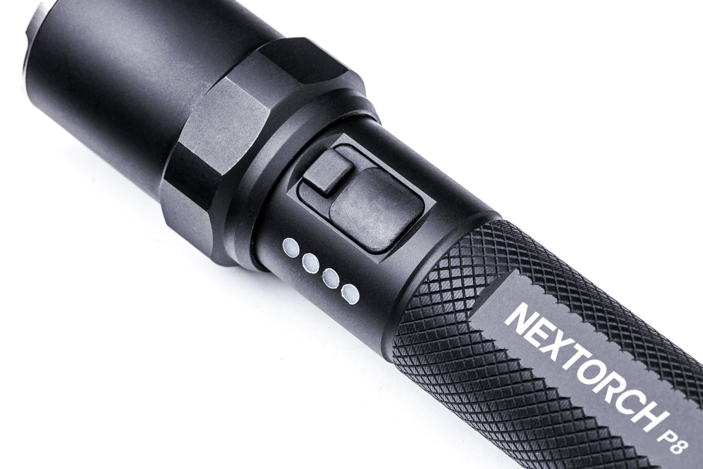 Nextorch P8 P-Series Rechargeable Torch High Output, 5 Modes, Glass Breaker, Power Status Indication, Turbo Mode