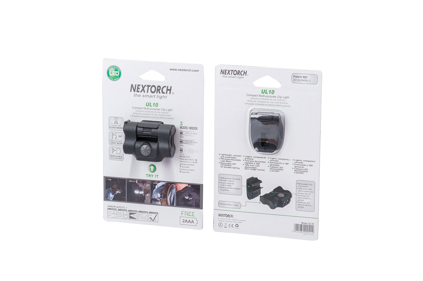 Nextorch UL10 Utility Light Multi-Function, Safety Light, Molle/Cap Clip