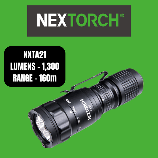 Nextorch 1,300lm Rechargeable EDC Tac Torch  - NXTA21 image 0