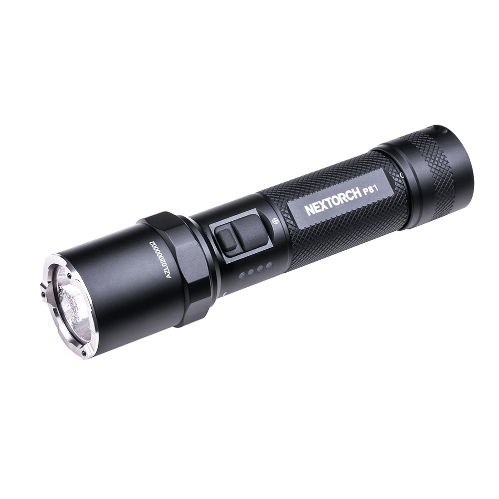 Nextorch P81 Rechargeable Torch Super Bright, Glass Breaker, Battery Indicator, Turbo Mode