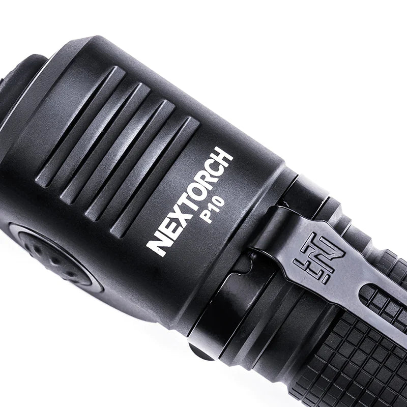 Nextorch P10 Rechargeable Torch Multi-Light Source, Right Angle, Pocket Clip