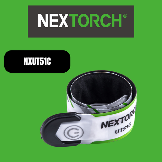 NEXTORCH UT51C Multi-Color Flashing Safety Slap Bracelet – USB-C Rechargeable, 360° Illumination, Waterproof image 0