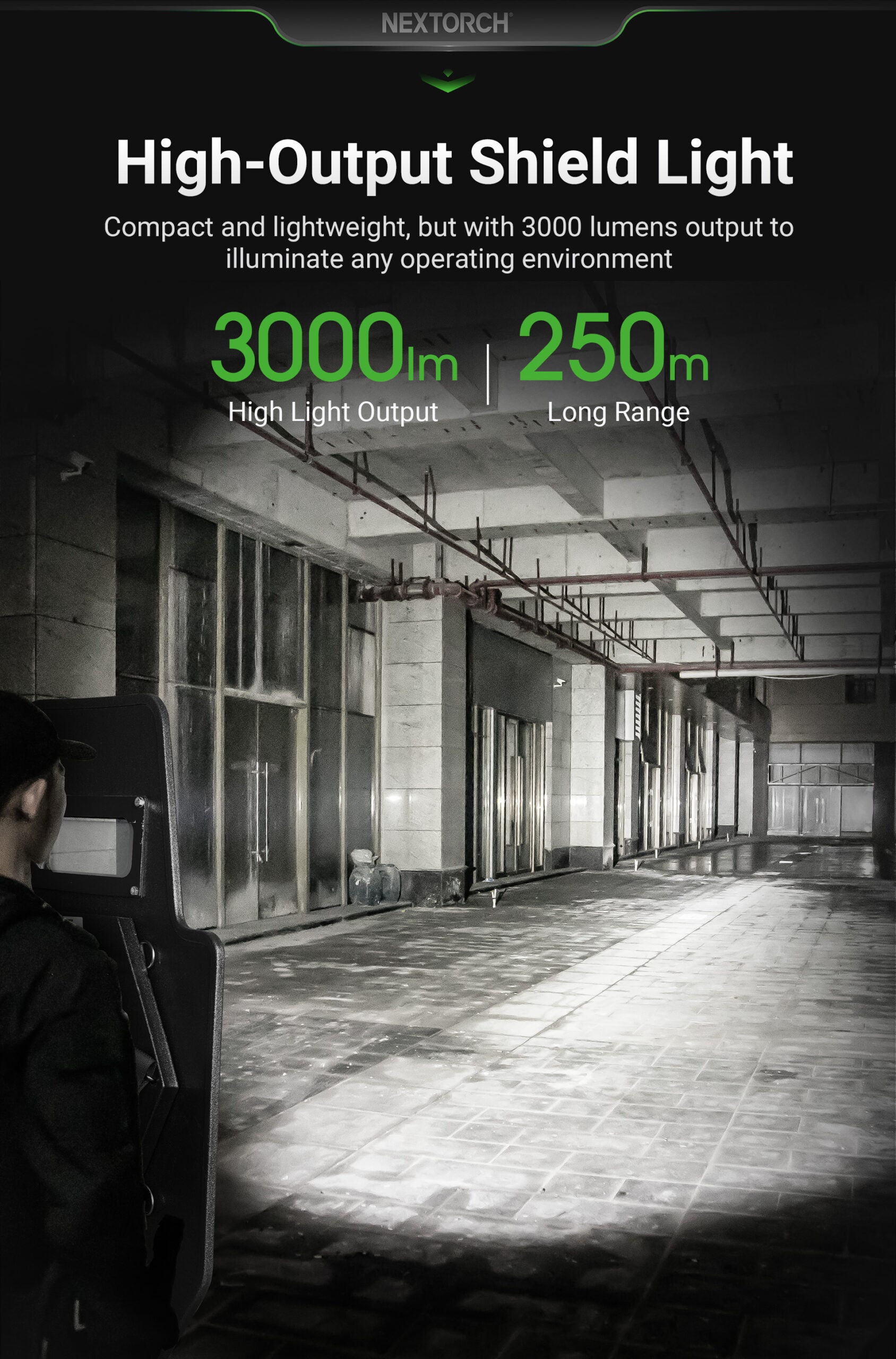 Nextorch P21 4K Focusable Shield Light | High-Powered Tactical LED Flashlight with Adjustable Focus image 2