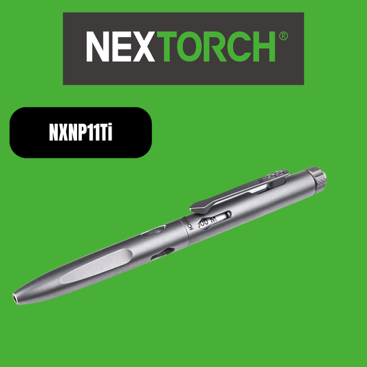 Nextorch Bolt Action Pen, Grade 5 Titanium, Fidget Top - NXNP11Ti image 0