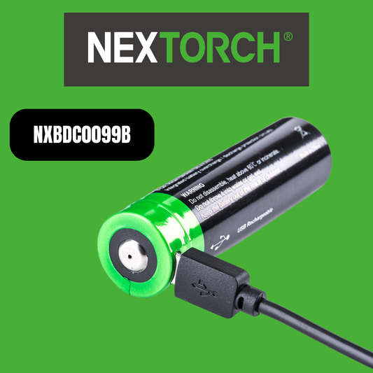 NEXTORCH 26650 RECHARGEABLE LITHIUM LI-ION BATTERY 5000 MAH, DIRECT CHARGE USBC - NXBDC20099B image 0