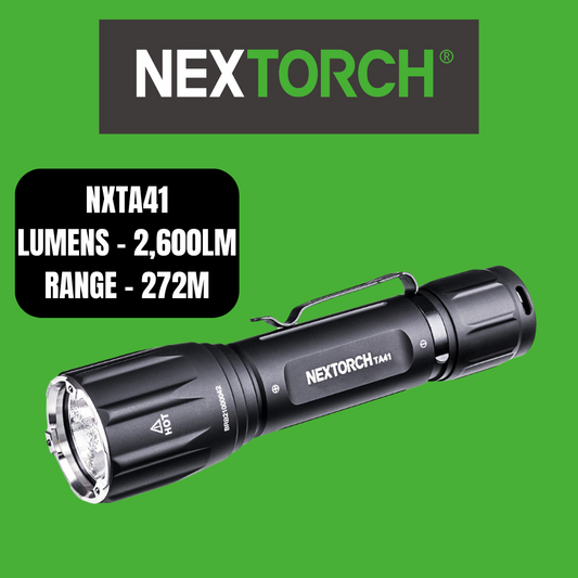 Nextorch T-Series Rechargeable High Performance Torch, Glass Breaker, Battery Charge Indicator, 7 Modes - NXTA41 image 0