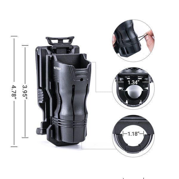 NEXTORCH V61 Flashlight Holster – 360° Rotatable Belt Clip with Width Reduction for TA30, TA15, TA01, and More image 3
