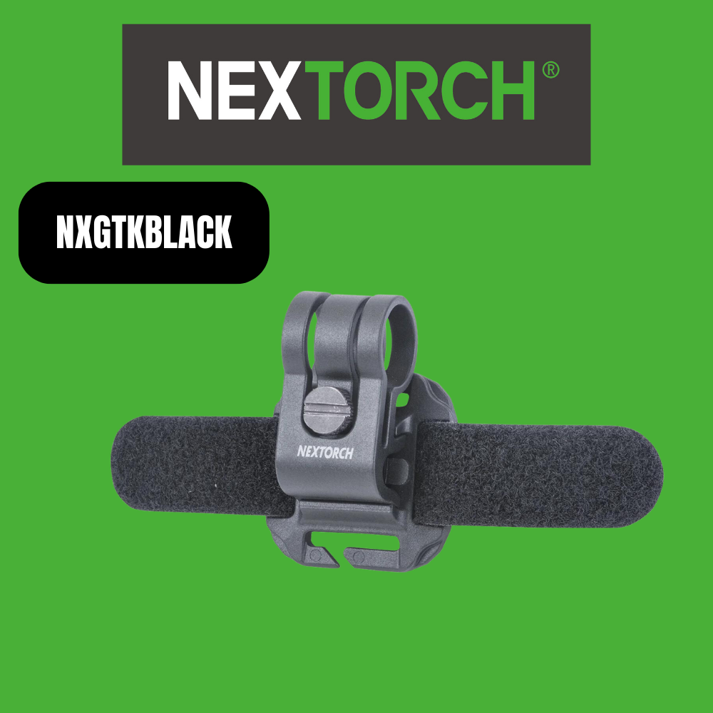 Nextorch GTKBLACK Glo Toob Tactical Kit Holder Molle / PALs + Velcro for GT-AAA and Pro Series