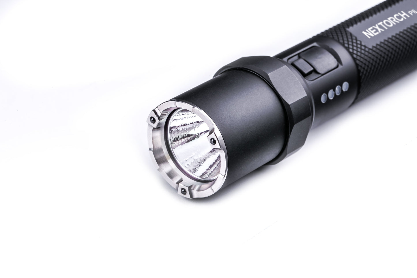 Nextorch P8 P-Series Rechargeable Torch High Output, 5 Modes, Glass Breaker, Power Status Indication, Turbo Mode