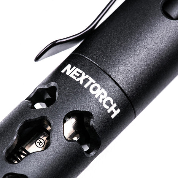Nextorch P20 Safety Pen with Glass Breaker, G2 Standard International Refill Ability, Able to Write Upside-Down, with Pocket Clip - NXNP20