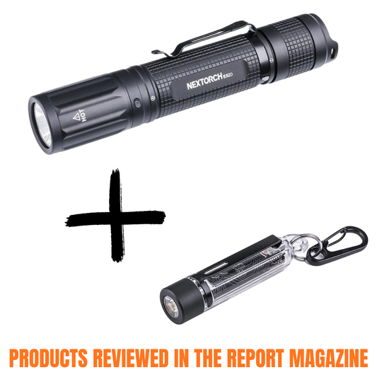 Nextorch E52D High‑Output EDC Flashlight | 3,700 Lumens, USB‑C Rechargeable + K40 Compact Keychain Torch Rechargeable, Pocket/Cap Clip