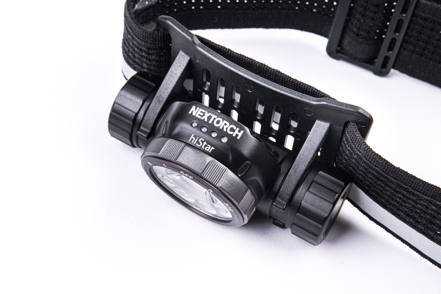 NEXTORCH hiStar 2300 Lumens Headlight, White & Red LED, 18650 + CR123A Battery Compatibility