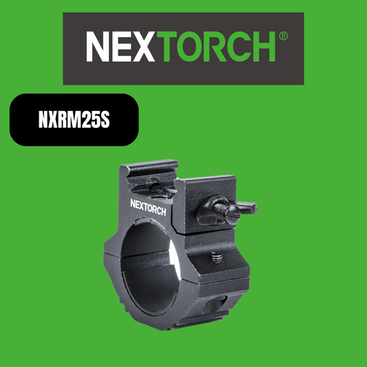 Nextorch RM25S Gear-Mounted Flashlight Mount (22–26 mm Tube)