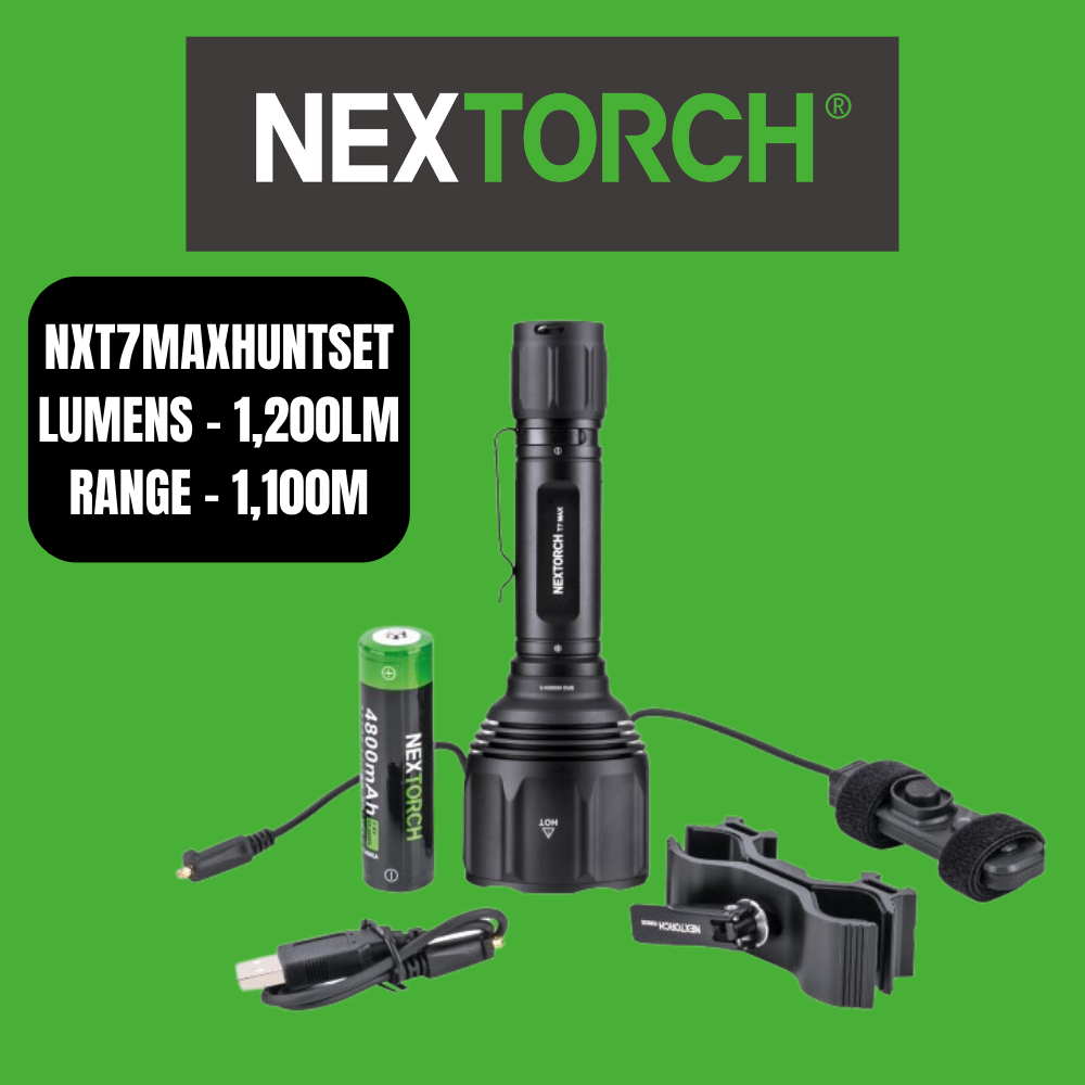 Nextorch T7 Max 1,200 Lumen Gear‑Mounted Long-Range Light