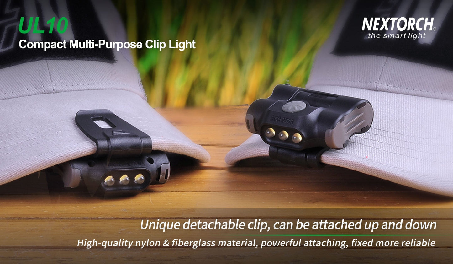 Nextorch UL10 Utility Light Multi-Function, Safety Light, Molle/Cap Clip