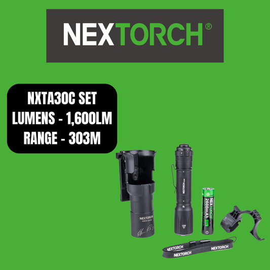 NEXTORCH TA30C Tactical Flashlight Kit – 1600 Lumens with One-Step-Strobe & Magnetic Tailcap image 0