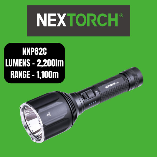 Nextorch P82C 2200 Lumen Long-Range Flashlight | High-Powered LED Torch with 1,000m Beam Distance and Waterproof Design image 0