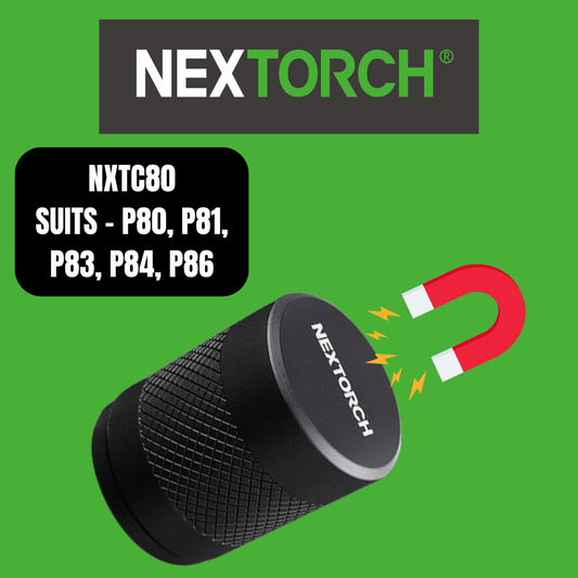 Nextorch P-Series Magnetic Torch Tail Cap, Suits P80, P81, P83, P84, P86 - NXTC80 image 0
