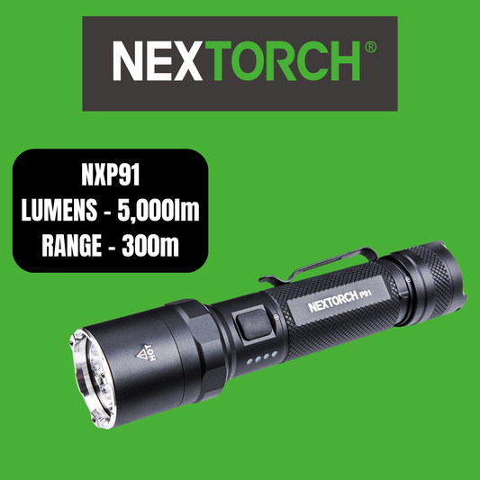 NEXTORCH P91 Dual Switch Flashlight – 5000 Lumens Tactical LED Light image 0
