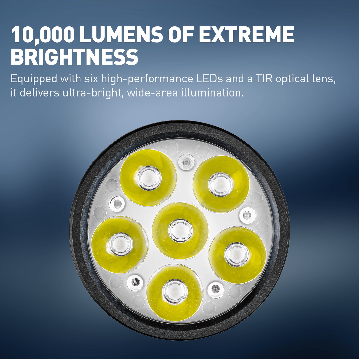 Nextorch HL10 10,000 Lumen Tactical Searchlight | USB‑C Rechargeable, IP67 Rated