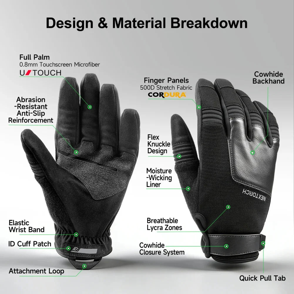 NEXTORCH Edge Guard Cut-Resistant Tactical Gloves – ANSI A7 / EN388 Level F