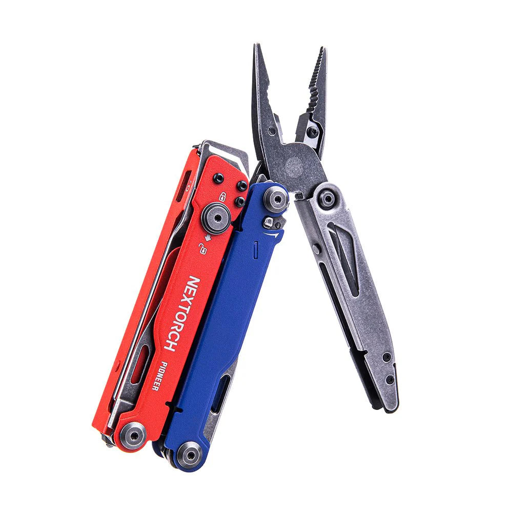 Nextorch Multi-Tool Pioneer, Rescue Shears, Seatbelt Cutter, Pocket Clip, 14 Functions with Sheath - NXMT20