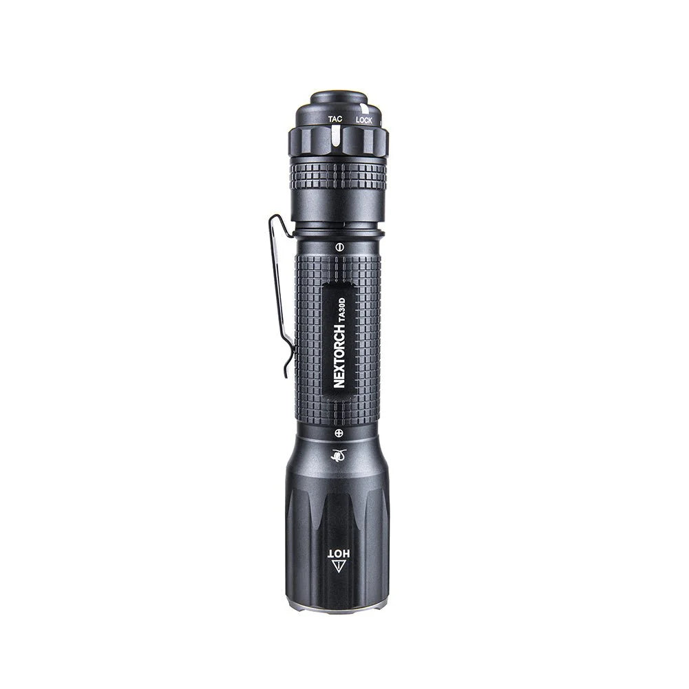 NEXTORCH TA30D 2200 Lumen Rechargeable Flashlight with FR-1 Ring – 410m Beam