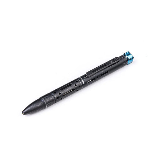 NEXTORCH NP12 Titanium Tactical Pen – TC4 Titanium Body with Ceramic Window Breaker &amp; SCHMIDT easyFLOW 9000 M Refill